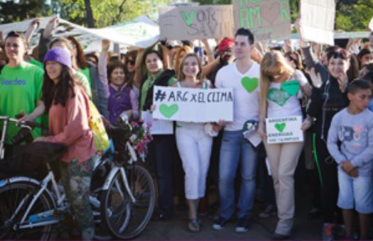 Movilización por la lucha del cuidado del medio ambiente